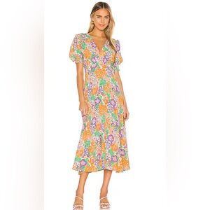 Faithfull the Brand Multicolor Floral Dress